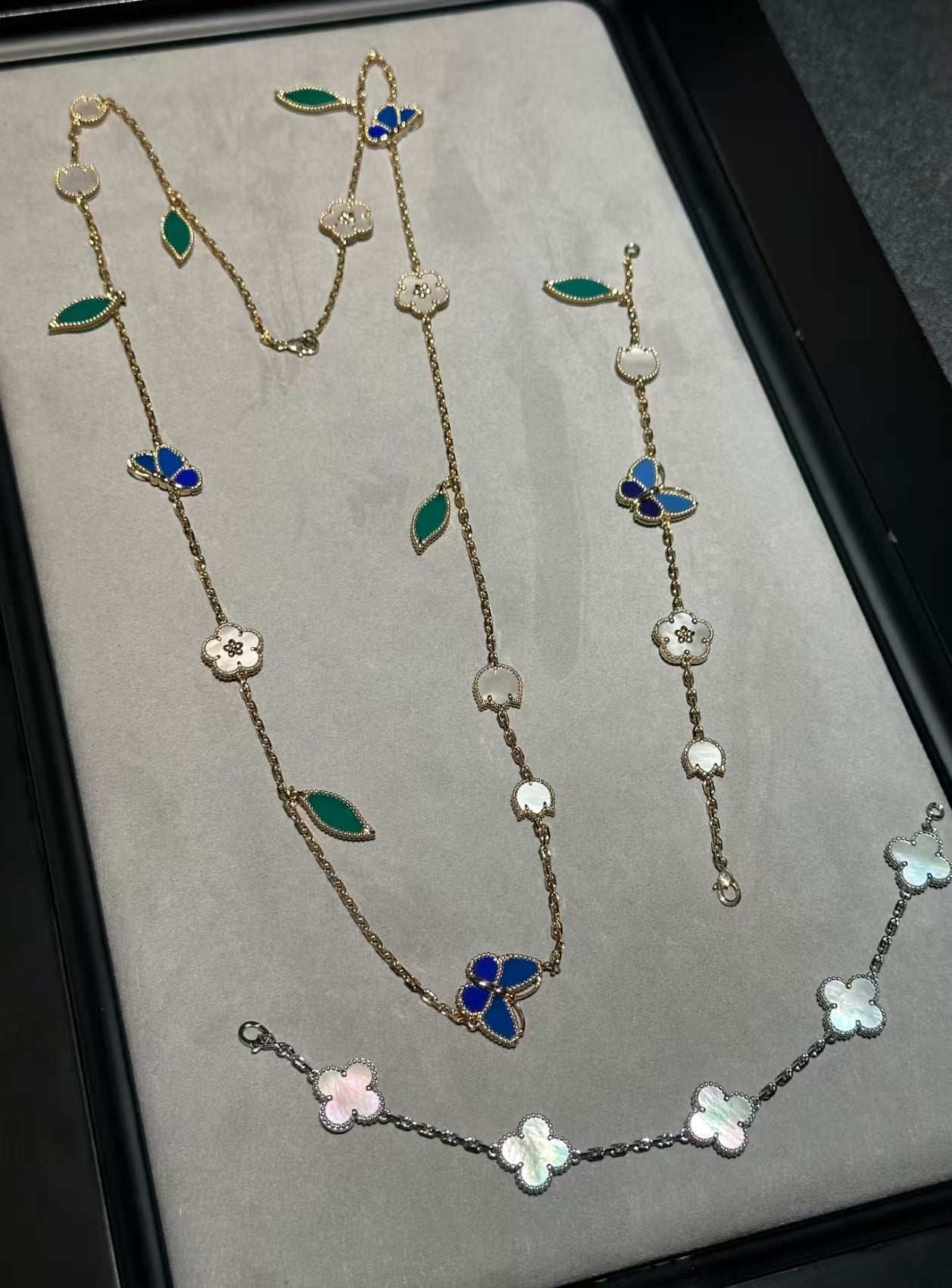 [Vicky Jewelry ]LUCKY SPRING GOLD  MOTIFS  NECKLACE