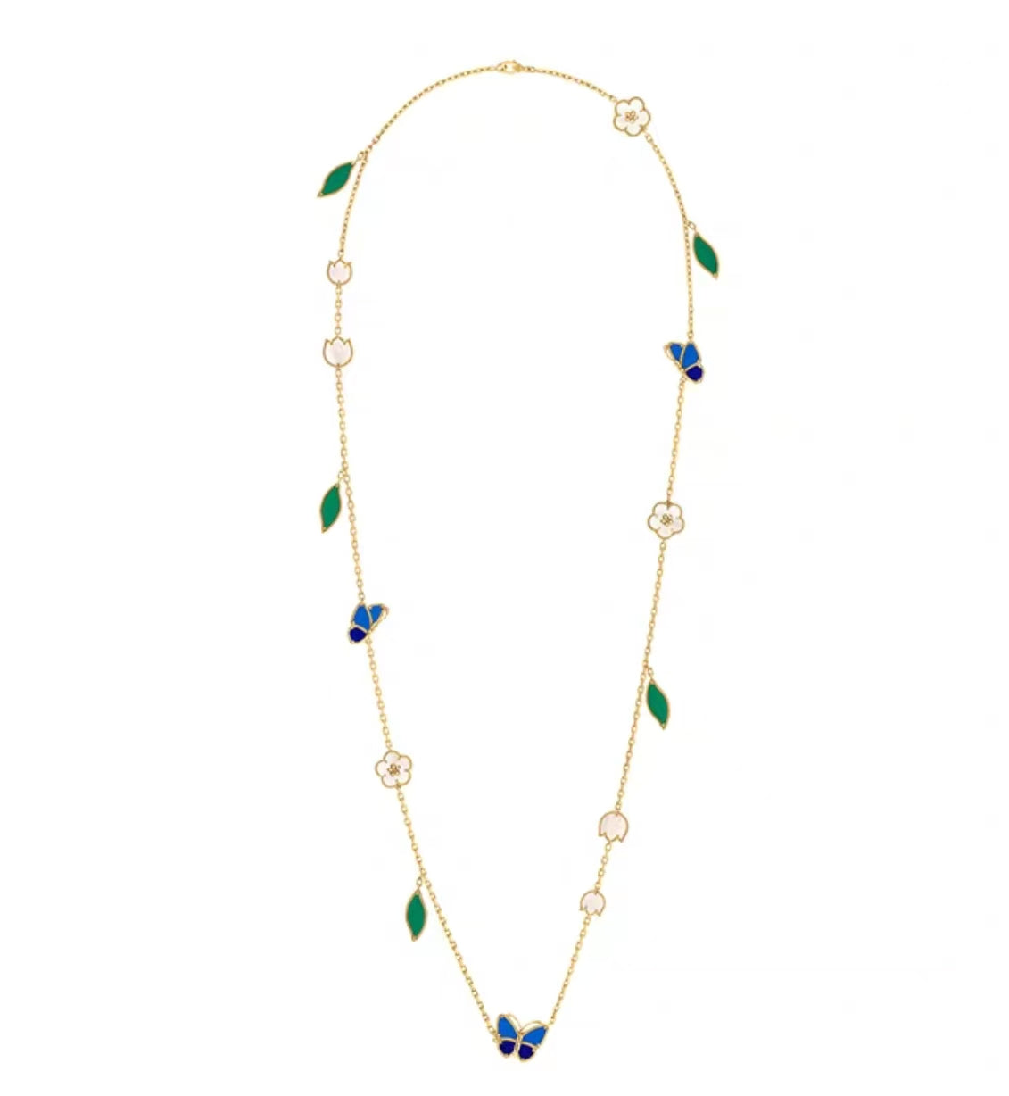 [Vicky Jewelry ]LUCKY SPRING GOLD  MOTIFS  NECKLACE