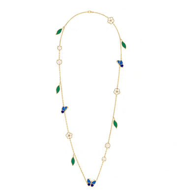[Royal&Vicky ]LUCKY SPRING GOLD  MOTIFS  NECKLACE