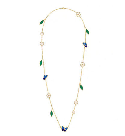 [Vicky Jewelry ]LUCKY SPRING GOLD  MOTIFS  NECKLACE