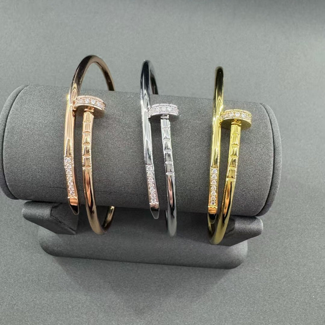 [Vicky Jewelry]JUSTE BRACELET 2.5MM DIAMONDS NEW