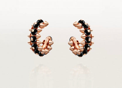 [Vicky]CLASH COLLECTION AGATE CHALCEDONY STUD EARRINGS