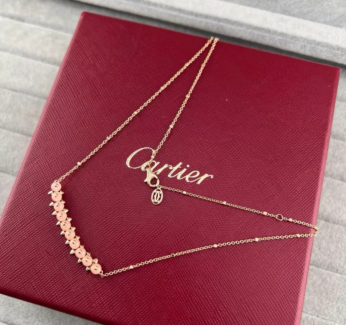 [Vicky]CLASH COLLECTION AGATE CHALCEDONY STUD NECKLACE