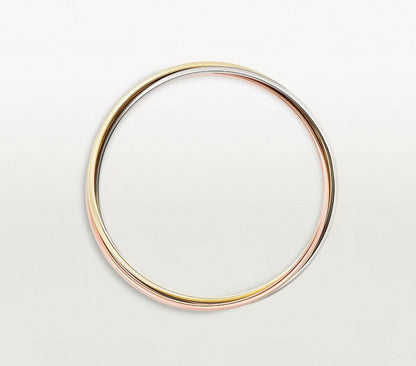 [Max]TRINITY COLLECTION CLASSIC THREE-COLOUR GOLD TRIPLE BAND BANGLE