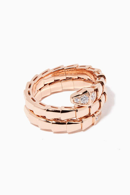 [Vicky]SERPENTS DOPPELREIHIGER DIAMANTRING