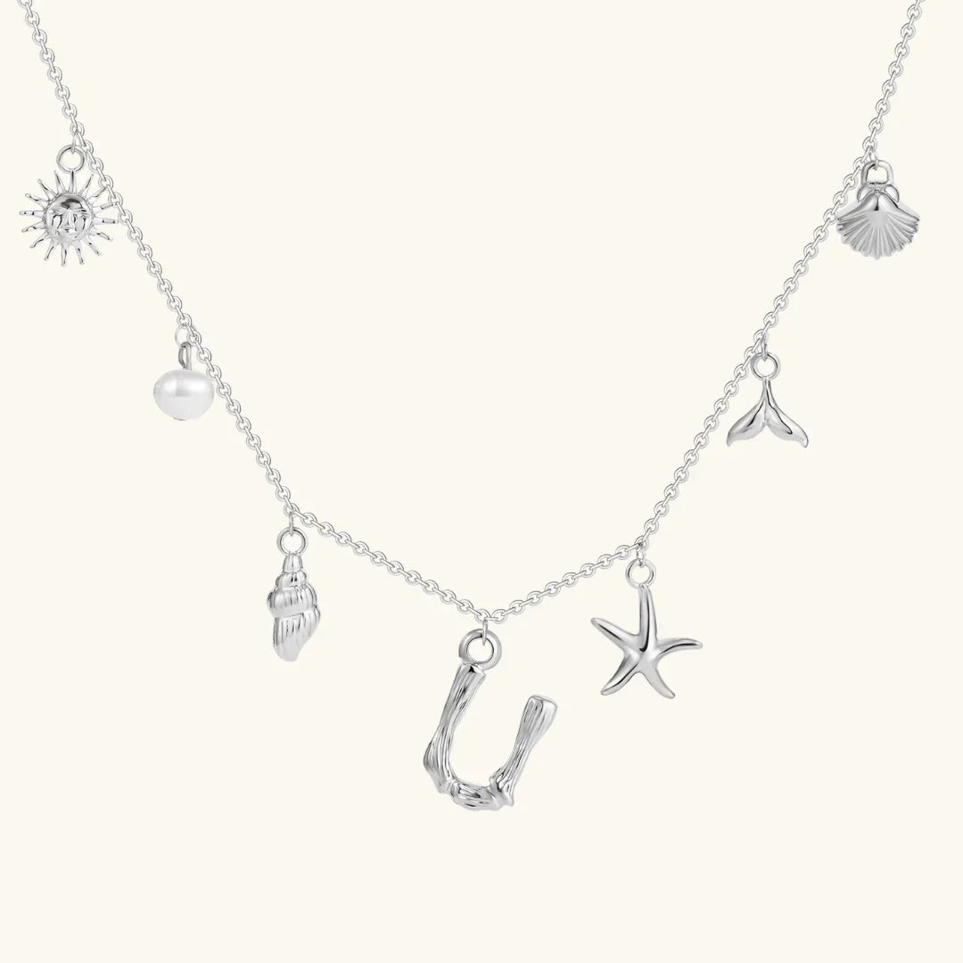 [Royal Vicky]Avaria Ocean Initial Necklace
