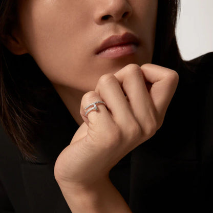 [Vicky]JUSTE RING 1,8MM SILBER DIAMANTEN