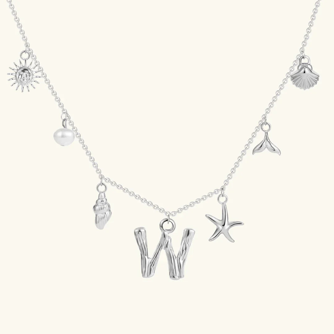 [Royal Vicky]Avaria Ocean Initial Necklace