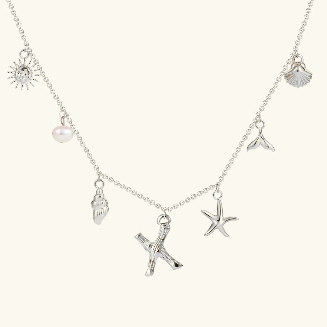 [Royal Vicky]Avaria Ocean Initial Necklace