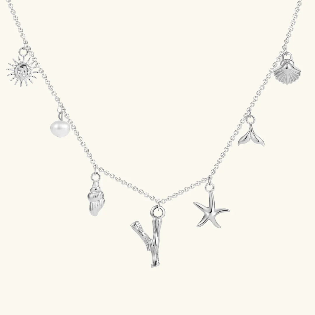 [Royal Vicky]Avaria Ocean Initial Necklace
