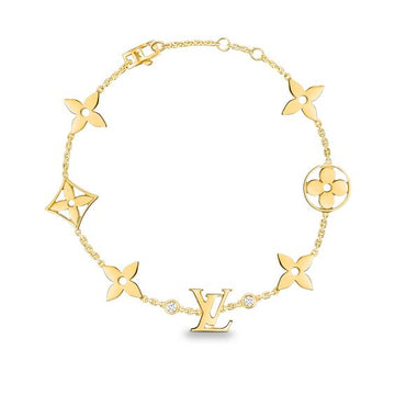 [Royal&Vicky]STAR AND SUN 7 MOTIFS GOLD BRACELET