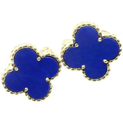 [Vicky]CLOVER MINI 9.5MM TURQUOISE EARRINGS