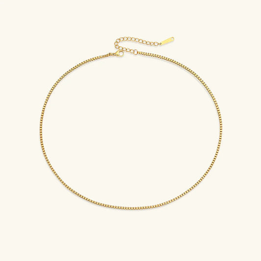 [Royal Vicky]Danica Box Chain Gold Necklace