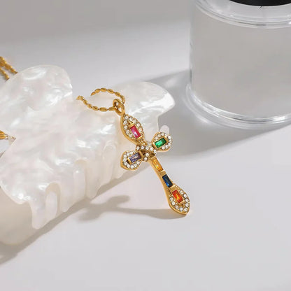 [Royal Vicky]Olea Diamond Crucifix