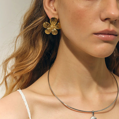 [Royal Vicky]Daisy Gold Earrings