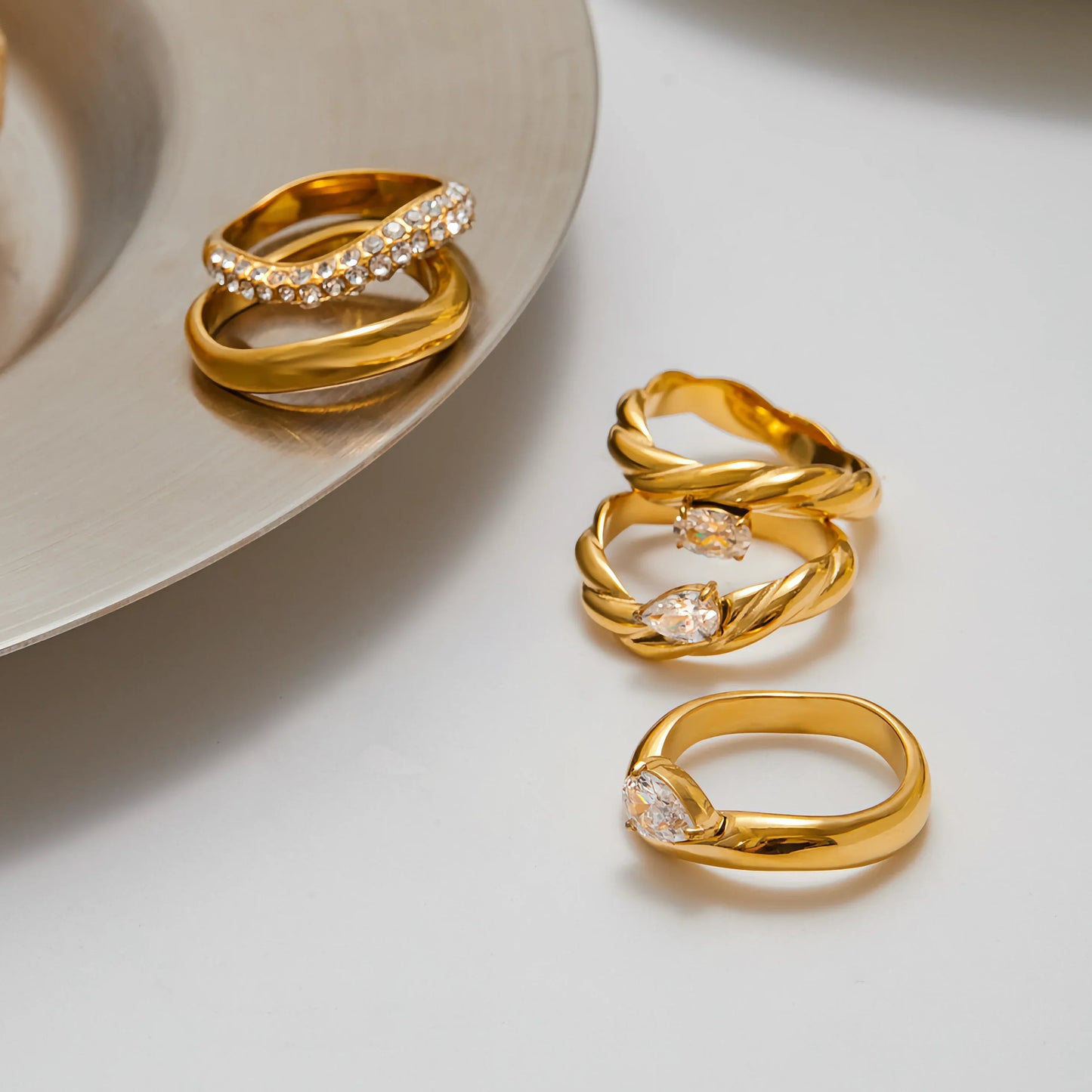 [Royal Vicky]Noemi Curated Ring Stack Collection