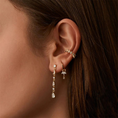 [Royal Vicky]Brooke Removable Charm Hoops