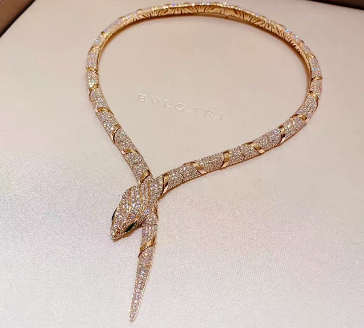 [Vicky  ]HAUTE COUTURE GOLD SERPENTI NECKLACE