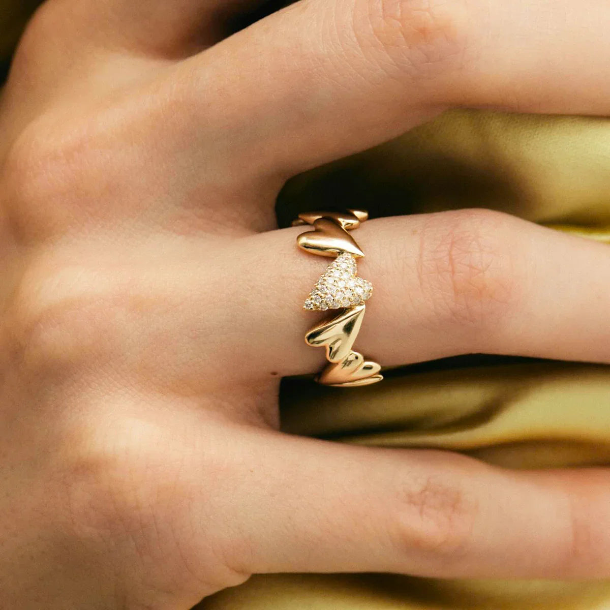 [Royal Vicky]Ciel Diamond Hearts Ring