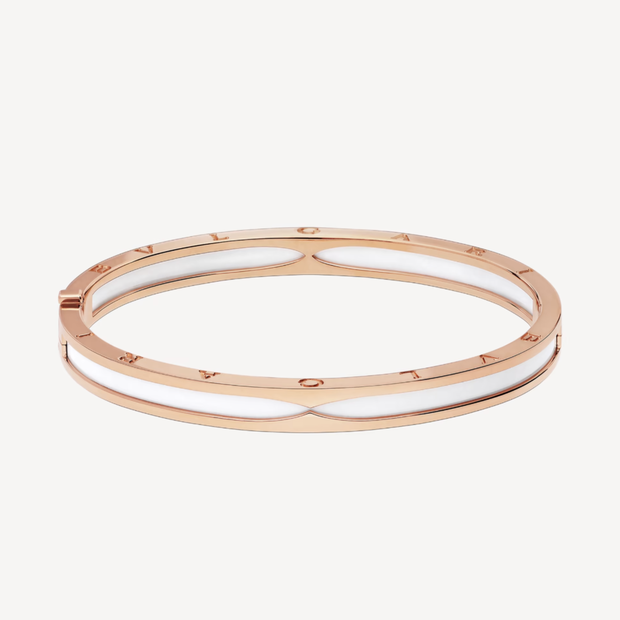 [Vicky]ZERO 1 PINK GOLD WITH WHITE CERAMIC BRACELET