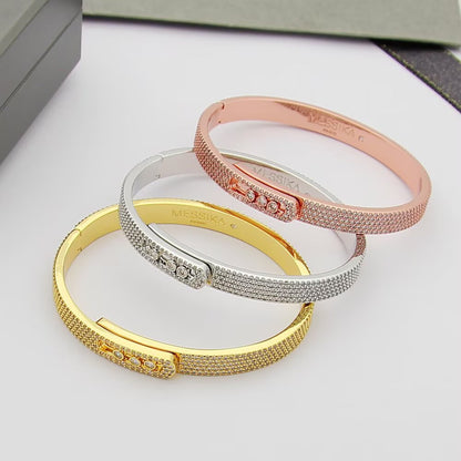 [Vicky]Move Noa Full Pavé Diamond Bangle Bracelet