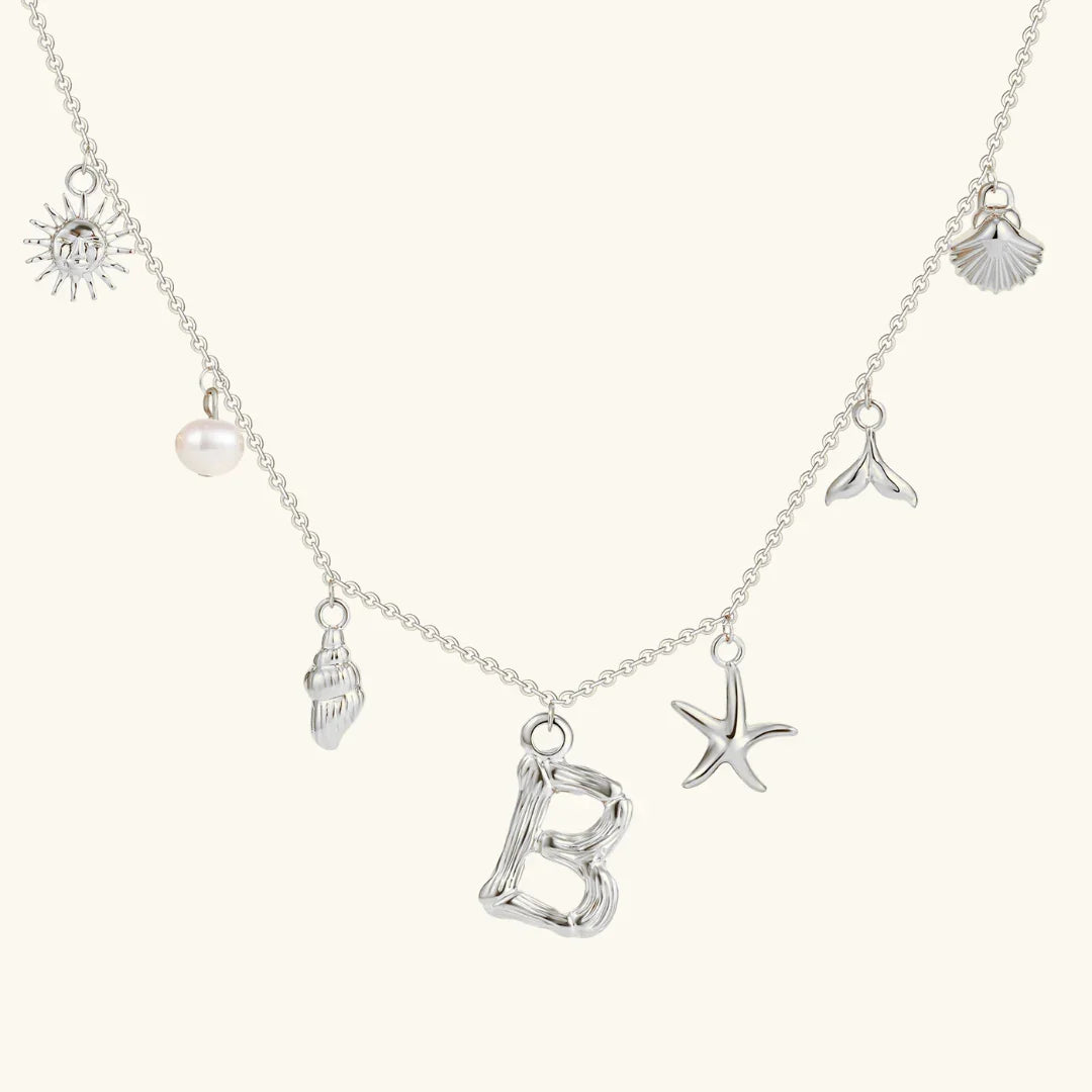 [Royal Vicky]Avaria Ocean Initial Necklace