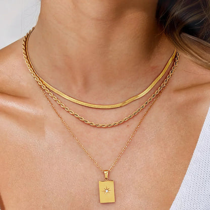 [Royal Vicky]Raphaela Layered Gold Necklace