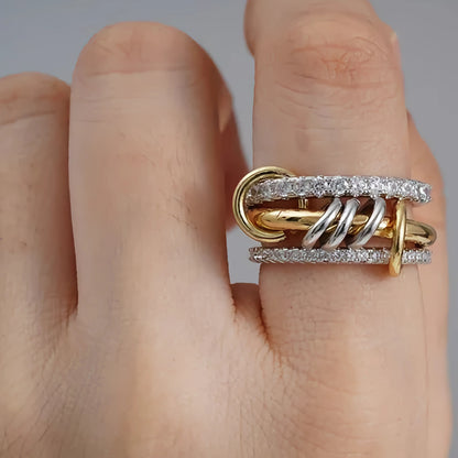 [Royal Vicky]Cosette Stacked Diamond Ring