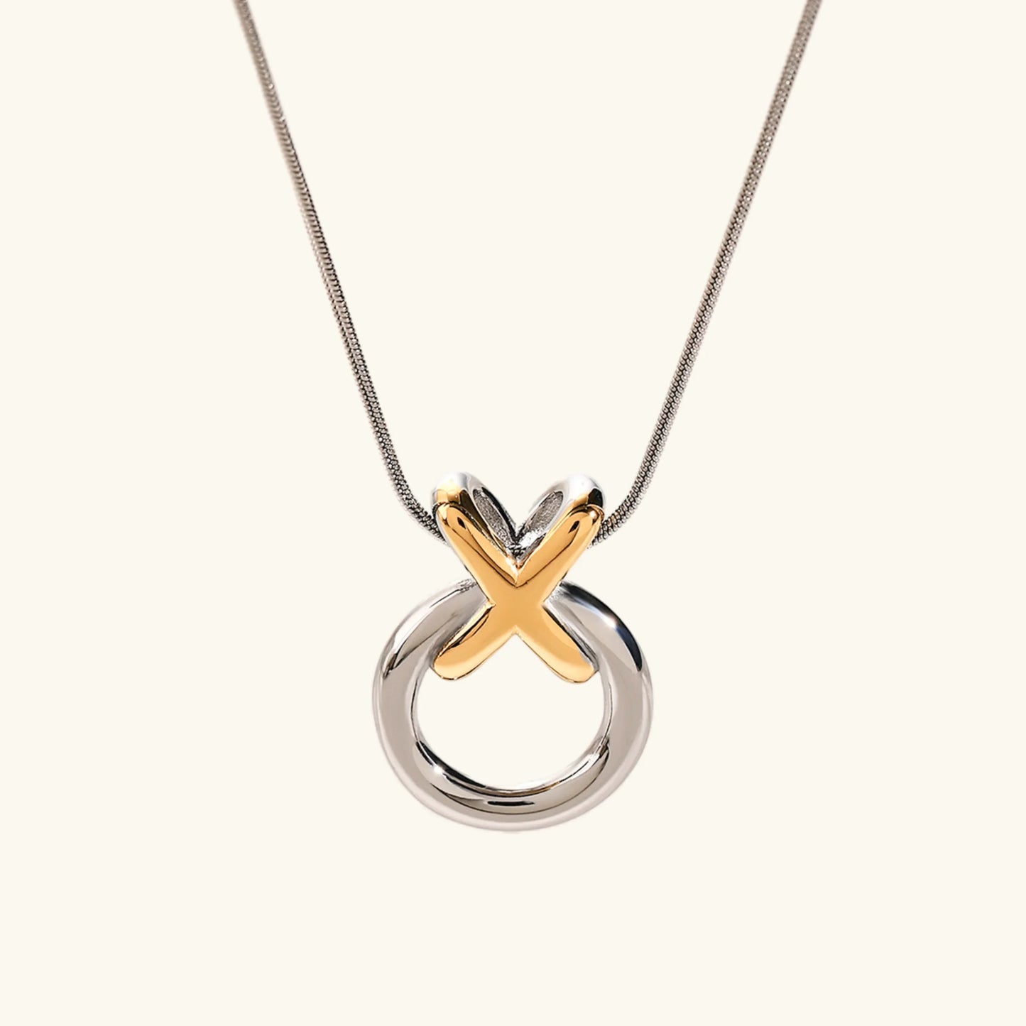 [Royal Vicky]Mirabelle Ring Knot Necklace