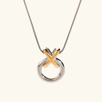 [Royal&Vicky]Mirabelle Ring Knot Halskette