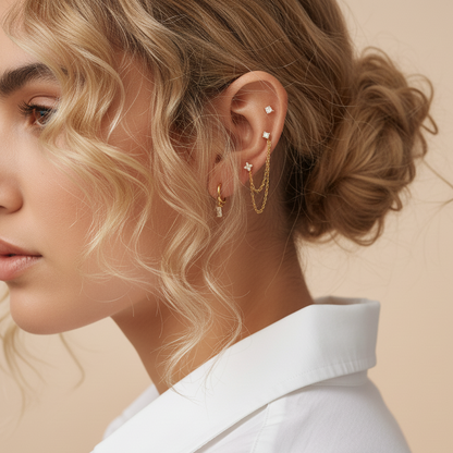[Royal Vicky]Dina Essential Diamond Earrings Bundle