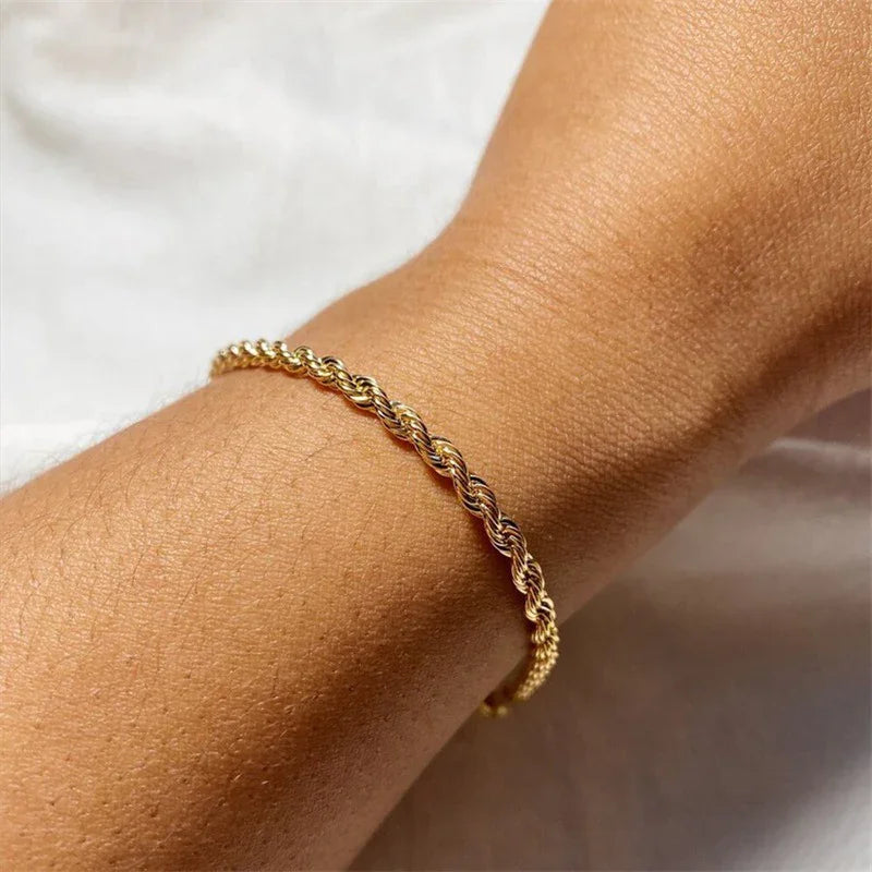 [Royal Vicky]Gigi Rope Chain Gold Bracelet