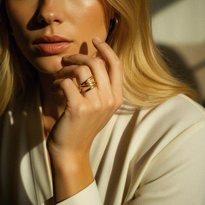 [Royal Vicky]Shay Contemporary Gold Ring