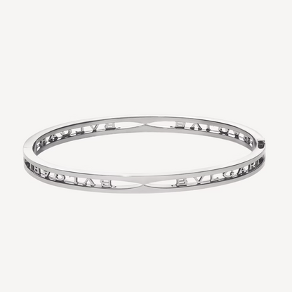[Vicky]ZERO 1 SPIRAL LOGO SILVER BRACELET