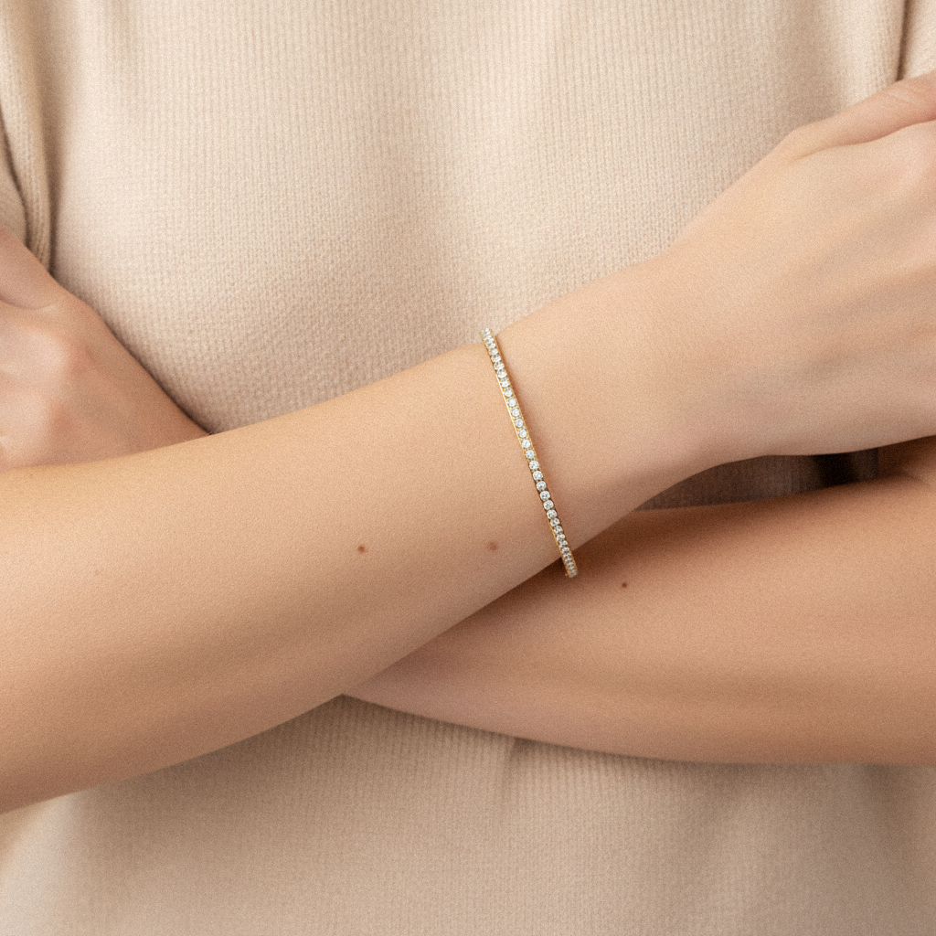 [Royal Vicky]Kalista Diamond Gold Bangle