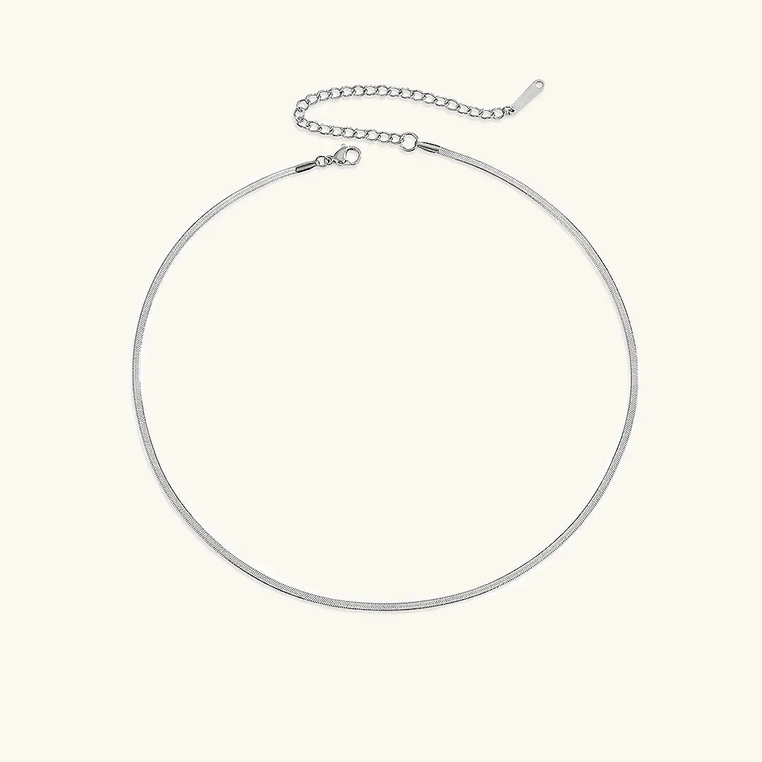 [Royal Vicky]Elizabeth Gold Herringbone Necklace