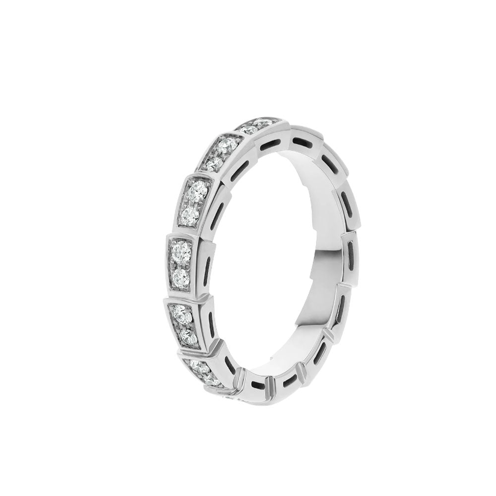 [Vicky]SERPENTI RING SILVER DIAMOND PAVED 3MM