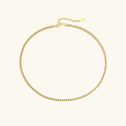 [Royal Vicky]Danica Box Chain Gold Necklace