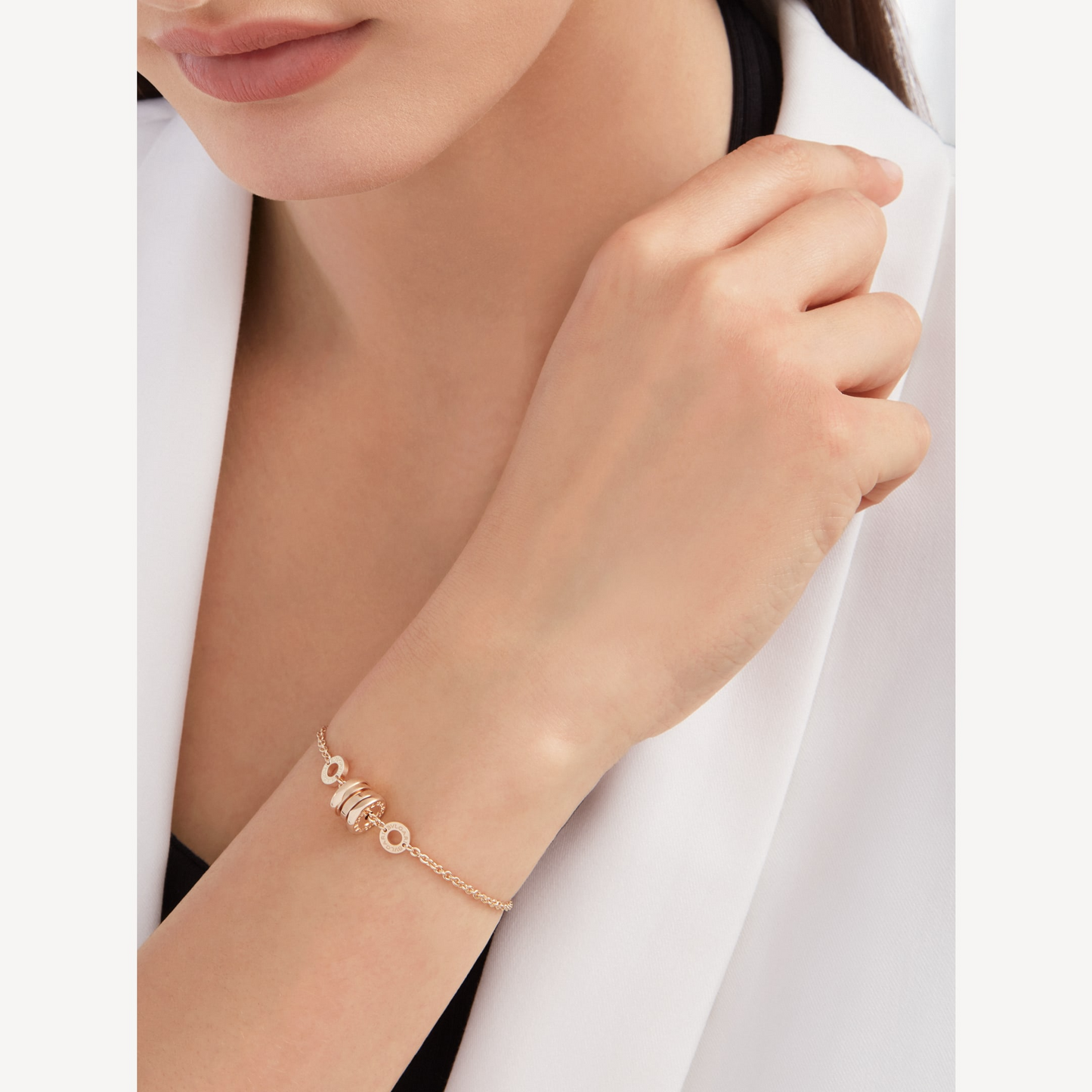 [Vicky]ZERO 1 SOFT PINK GOLD BRACELET