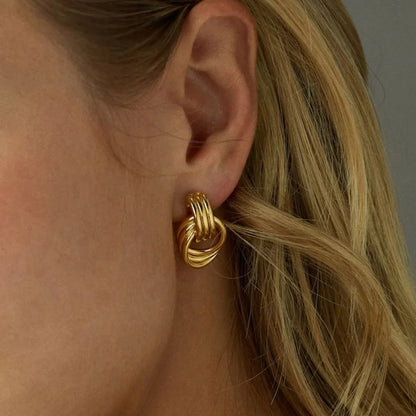 [Royal Vicky]Luna Layered Hoop Earrings