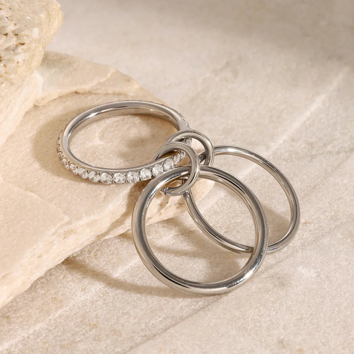 [Royal Vicky]Evadne Diamond Ring Stack