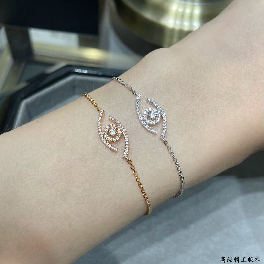 [Vicky]Lucky Eye Pave-Set Diamond Bracelet