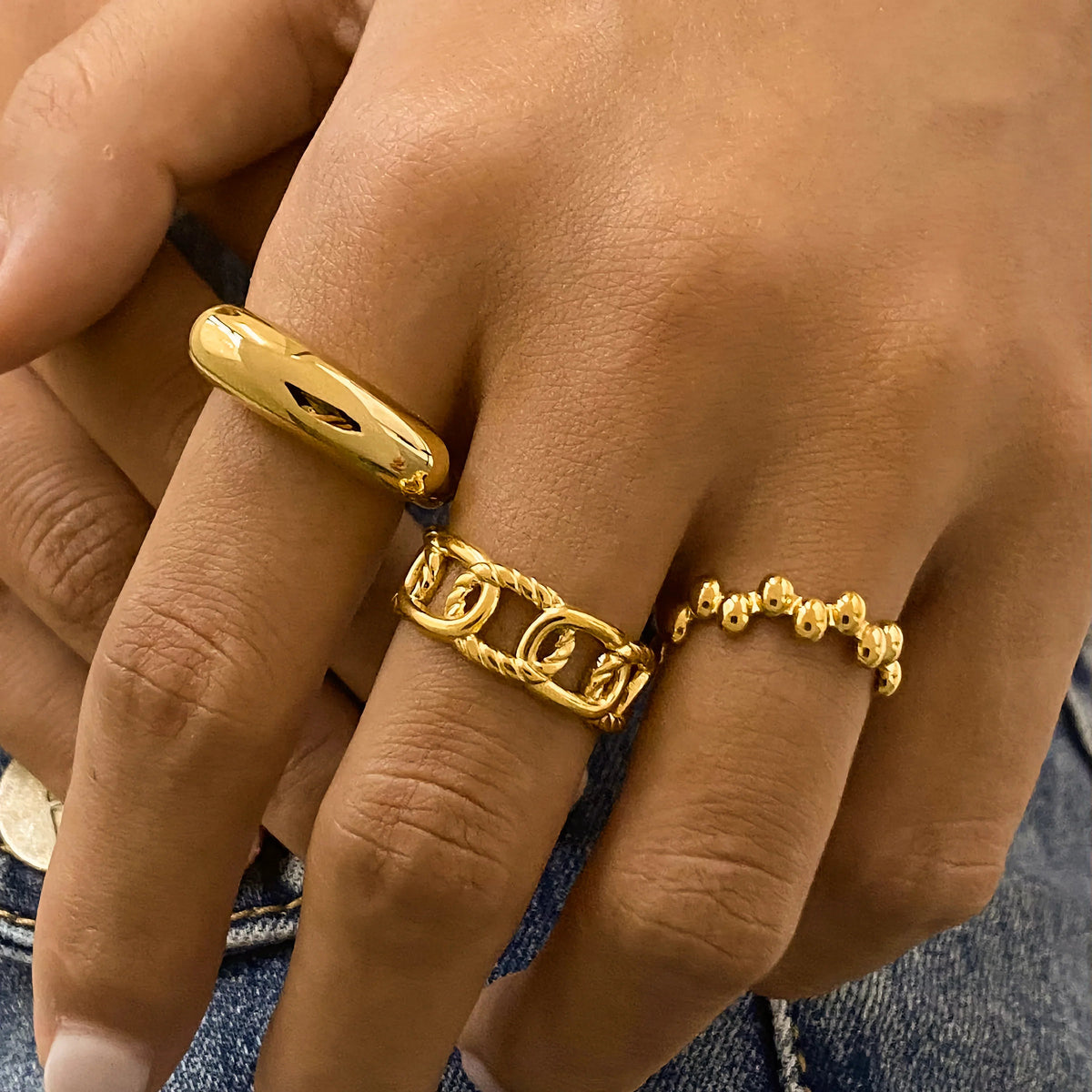 [Royal&Vicky]Emeline Gold Ring