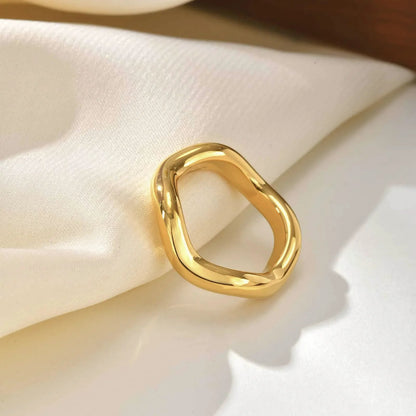 [Royal Vicky]Lunaria Gold Wave Ring