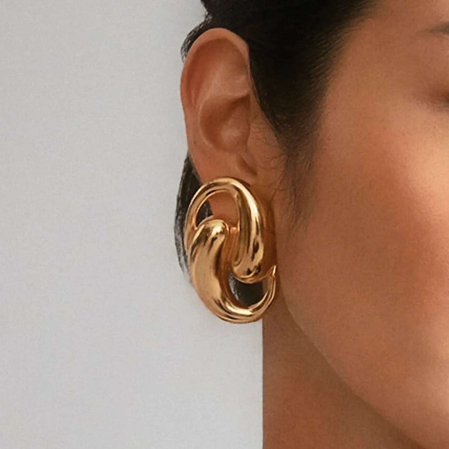 [Royal Vicky]Dansley Water Drop Gold Earrings