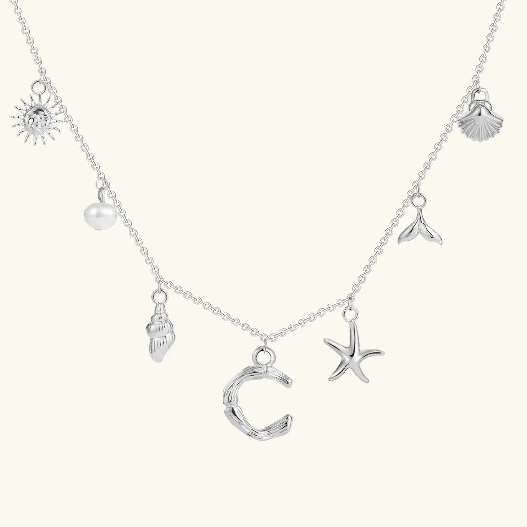 [Royal Vicky]Avaria Ocean Initial Necklace