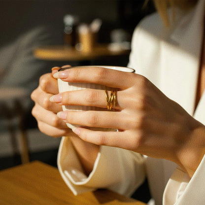 [Royal Vicky]Shay Contemporary Gold Ring