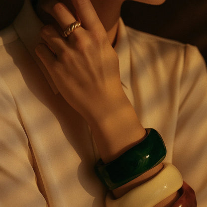 [Royal Vicky]Julianna Sculpted Autumn Bangles
