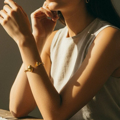 [Royal Vicky]Mallory Minimalist Gold Cuff