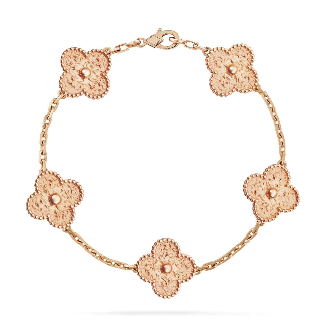[Royal&Vicky]LUCKY CLOVER 5-MOTIF BRACELET - BRONZING